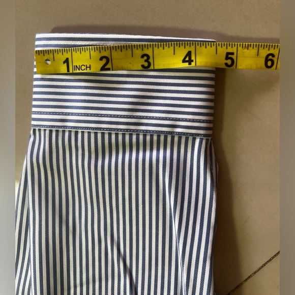 Pronto Uomo Blue Long Sleeve Button Up Shirt Men’s Size 17 or 34/35 - Picture 11 of 14